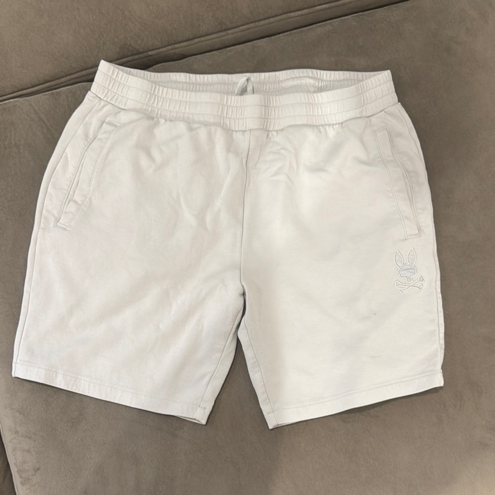 Psycho Bunny White Casual Soft Shorts